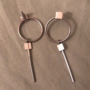 Unique silver earrings